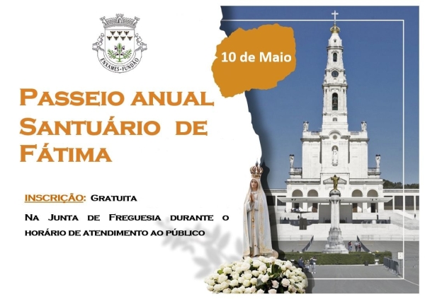 INSCRIÇÕES | VISITA AO SANTUÁRIO DE FÁTIMA