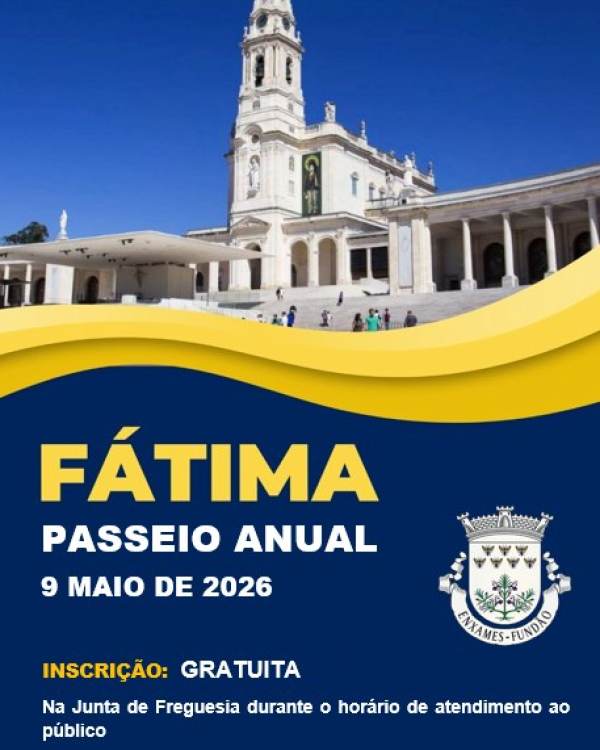 INSCRIÇÕES | PASSEIO ANUAL AO SANTUÁRIO DE FÁTIMA