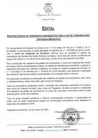 PROPRIETÁRIOS DE TERRENOS CONFINANTES COM A VIA DE COMUNICAÇÃO - ESTRADA MUNICIPAL
