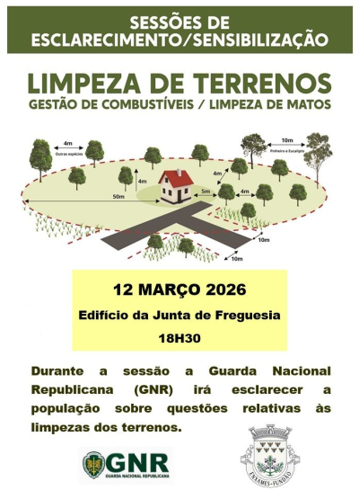 SESSÃO DE ESCLARECIMENTO/SENSIBILIZAÇÃO - LIMPEZA DE TERRENOS | 12 DE MARÇO