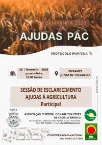 ALTERAÇÃO DE DATA | SESSÃO DE ESCLARECIMENTO | SUBSÍDIOS AGRÍCOLAS | 25 de FEVEREIRO